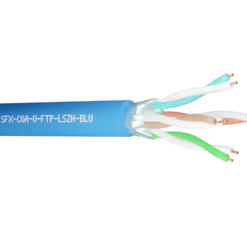 Read more on Securi-Flex SFX/C6A-UFTP-LSZH-BLU-305 | Data Cable Cat6a 4 Pairs U/FTP LSZH Blue (305m)