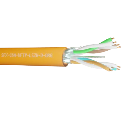 Read more on Securi-Flex SFX/C6A-UFTP-LSZH-D-ORG-1 | Data Cable Cat6A 4 Pairs U/FTP Dca LSZH Orange (1m)