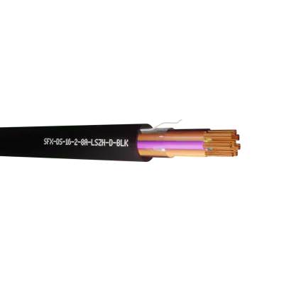 Read more on Securi-Flex SFX/DS-16-2-8A-LSZH-D-BLK-1 | Defence Standard Control Cable 16 x 0.2mm 8 Core TCWB Unscreened Dca UV LSZH Black (1m)