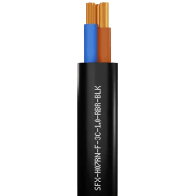 Read more on Securi-Flex SFX/H07RN-F-3C-1.0-RBR-BLK-1 | Power Cable Flexible 1.0mm 3 Core H07RN-F Rubber Black (1m)