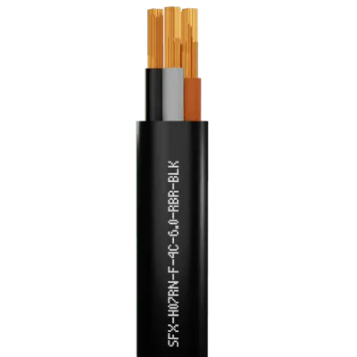 Read more on Securi-Flex SFX/H07RN-F-4C-6.0-RBR-BLK-1 | Power Cable Flexible 6.0mm 4 Core H07RN-F Rubber Black (1m)