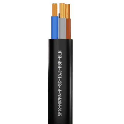 Read more on Securi-Flex SFX/H07RN-F-5C-16.0-RBR-BLK-1 | Power Cable Flexible 16.0mm 5 Core H07RN-F Rubber Black (1m)