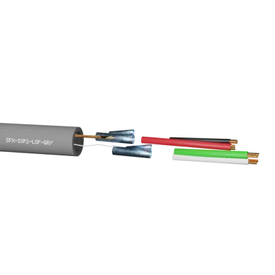 Securi-Flex SFX/ISP2-LSF-GRY-100 | ISP2 2pr 22AWG Individual Foil Screen 600V Grey LSF Belden 8723 cable (100m)
