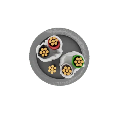 Securi-Flex SFX/ISP2-LSZH-D-GRY-100 | Belden Cable ISP2 2 Pairs 22AWG Individual Foil Screen 600V Dca LSZH Grey 8723 (100m)