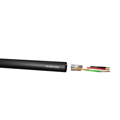 40049-2 Securi-Flex SFX/ISP2-PE-BLK-100 | ISP2 2pr 22AWG Individual Foil Screen 600V Black PE Belden 8723 cable (100m)
