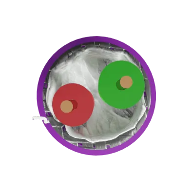 44230-2 Securi-Flex SFX/OFB1-22-LSZH-PUR-1 | Modbus Cable OFB1-22 1 Pair 22AWG Overall Foil and Braid Screen 600V LSZH Purple 3079A (1m)