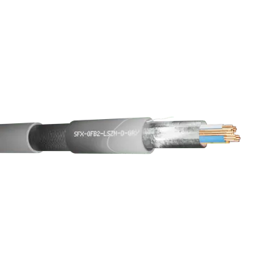 Read more on Securi-Flex SFX/OFB2-LSZH-D-GRY-1 | Belden Cable OFB2 2 Pairs 24AWG Overall Foil and Braid Screen 600V Dca LSZH Grey 9842 (1m)