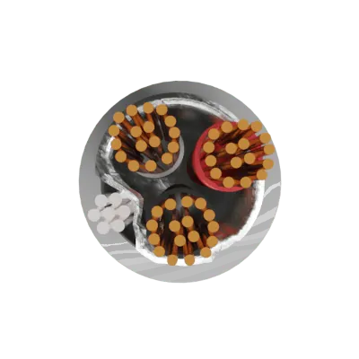 Securi-Flex SFX/OSC3-18-LSZH-D-GRY-1 | Belden Cable OSC3-18 3 Core 18AWG Overall Foil Screen 600V Dca LSZH Grey 8770 (1m)