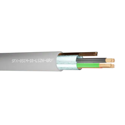 Read more on Securi-Flex SFX/OSC4-18-LSZH-GRY-100 | Belden Cable OSC4-18 4 Core 18AWG Overall Foil Screen 600V LSZH Grey 9418 (100m)