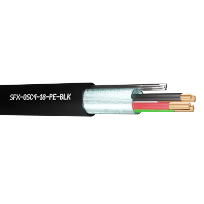Read more on Securi-Flex SFX/OSC4-18-PE-BLK-1 | Belden Cable OSC4-18 4 Core 18AWG Overall Foil Screen 600V PE Black 9418 (1m)