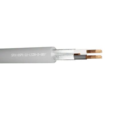 Read more on Securi-Flex SFX/OSP1-22-LSZH-D-GRY-100 | Belden Cable OSP1-22 1 Pair 22AWG Overall Foil Screen 600V Dca LSZH Grey 8451 (100m)