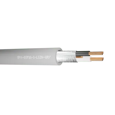 Read more on Securi-Flex SFX/OSP1-61-LSZH-GRY-100 | Belden Cable OSP1-61 1 Pair 22AWG Overall Foil Screen 600V LSZH Grey 8761 (100m)