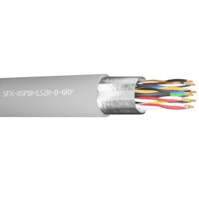 Read more on Securi-Flex SFX/OSP10-LSZH-D-GRY-1 | Belden Cable OSP10 10 Pairs 24AWG Overall Foil Screen 600V Dca LSZH Grey 9510 (1m)