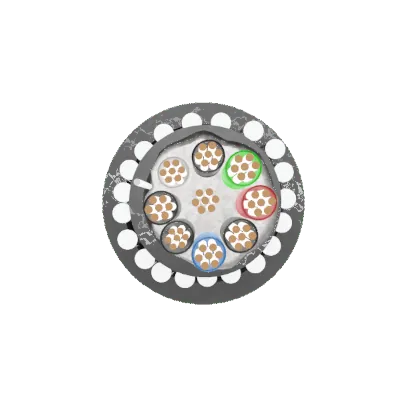 44227-2 Securi-Flex SFX/OSP4-SWA-PE-BLK-1 | Belden Cable OSP4 4 Pairs 24AWG Overall Foil Screen 600V SWA PE Black 9504 (1m)