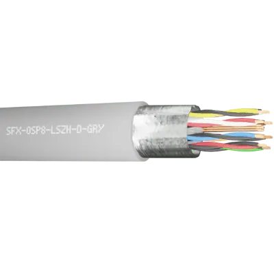 Read more on Securi-Flex SFX/OSP8-LSZH-D-GRY-1 | Belden Cable OSP8 8 Pairs 24AWG Overall Foil Screen 600V Dca LSZH Grey 9508 (1m)