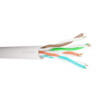Securi-Flex SFX/TC-4-PVC-WHT-100 | Telephone Cable Budget 4 Pairs CCS PVC White (100m)
