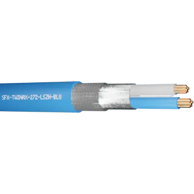 Read more on Securi-Flex SFX/TWINAX-272-LSZH-BLU-1 | Belden Cable Twinaxial 272 2 Core 20AWG Overall Braided Screen 600V 78ohm LSZH Blue 9272 (1m)