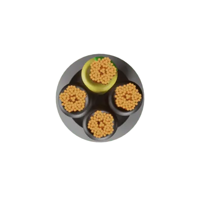Securi-Flex SFX/YY-4C-1.0-LSZH-GRY-NBR-U-1 | YY Cable Flexible 1mm 4 Core Numbered Cores LSZH Grey (1m)
