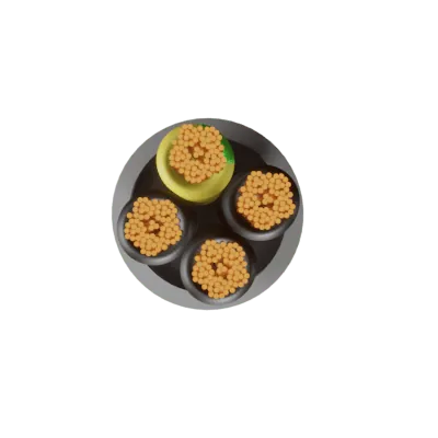 Securi-Flex SFX/YY-4C-4.0-LSZH-GRY-NBR-U-1 | YY Cable Flexible 4mm 4 Core Numbered Cores LSZH Grey (1m)