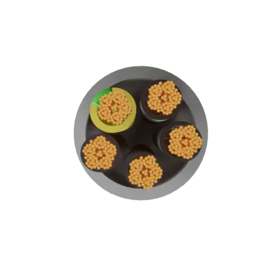 Securi-Flex SFX/YY-5C-2.5-LSZH-GRY-NBR-U-1 | YY Cable Flexible 2.5mm 5 Core Numbered Cores LSZH Grey (1m)