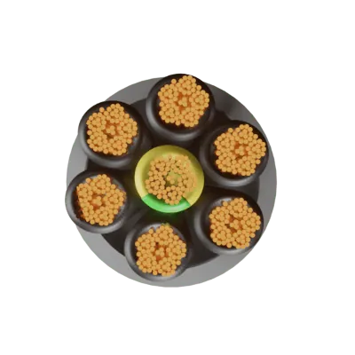 Securi-Flex SFX/YY-7C-2.5-LSZH-GRY-NBR-U-1 | YY Cable Flexible 2.5mm 7 Core Numbered Cores LSZH Grey (1m)