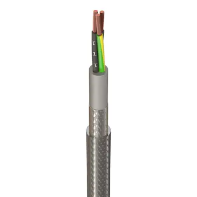 Read more on SY2.53C | 2.5mm 3 Core SY Steel Wire Control Braid Flexible Cable, Black (1m)