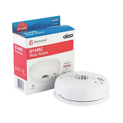 21578-5 Aico EI144RC | 230V Mains Heat Alarm with Easi Fit Base and Backup Battery