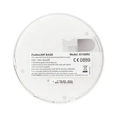 21576-3 Aico EI168RC | 230V Mains Radiolink Alarm Base with Backup Battery