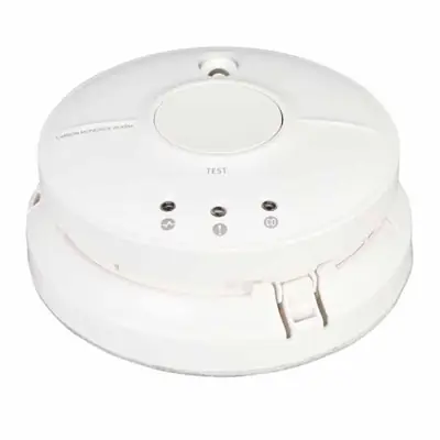 32984-2 FireAngel CW1-PF-T | Mains Powered Carbon Monoxide Alarm with Push-Fit Base
