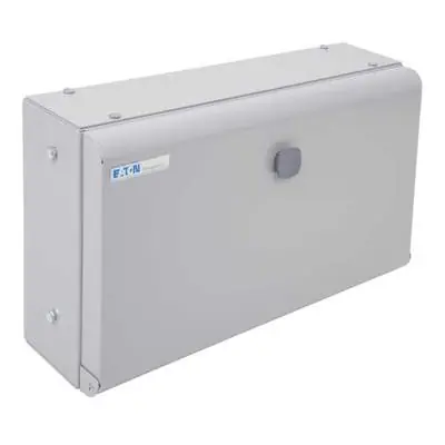 Eaton EBMXDC15 | Memshield 3 15 Module Enclosure with DIN Rail Unglazed Door, Grey