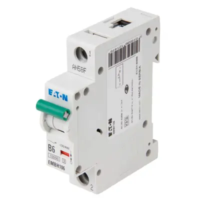 Read more on Eaton EMBH106 | Memshield 3 6A 10kA Type B Single Pole SP MCB