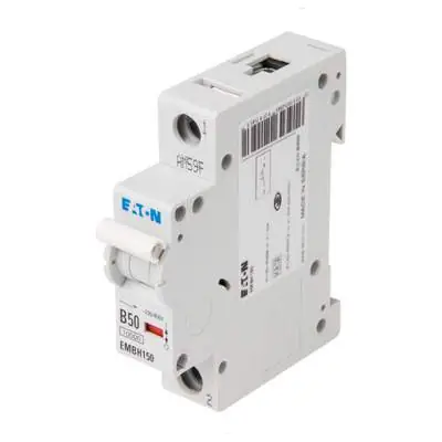 Read more on Eaton EMBH150 | Memshield 3 50A 10kA Type B Single Pole SP MCB