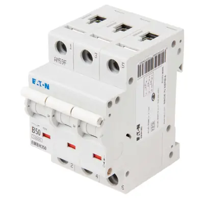Read more on Eaton EMBH350 | Memshield 3 50A 10kA Type B Triple Pole TP MCB