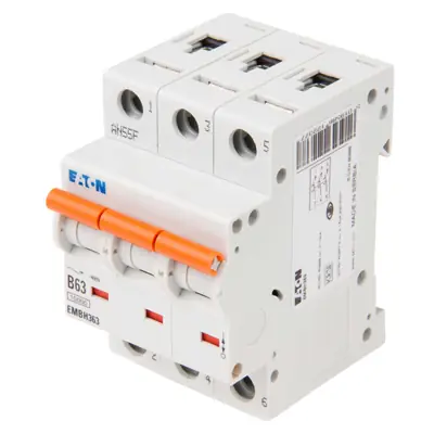 Read more on Eaton EMBH363 | Memshield 3 63A 10kA Type B Triple Pole TP MCB