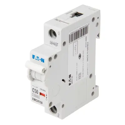 Eaton EMCH150 | Memshield 3 50A 10kA Type C Single Pole SP MCB