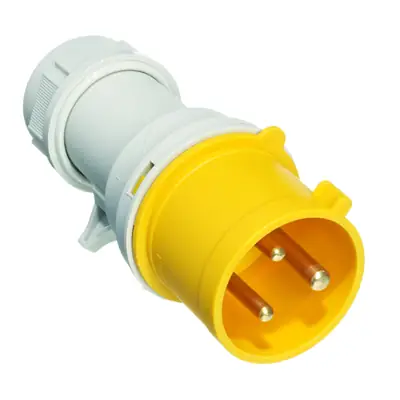 Read more on Europa IP163F | 110V 16A 2 Pole + E IP44 Industrial Mains Plug, Yellow