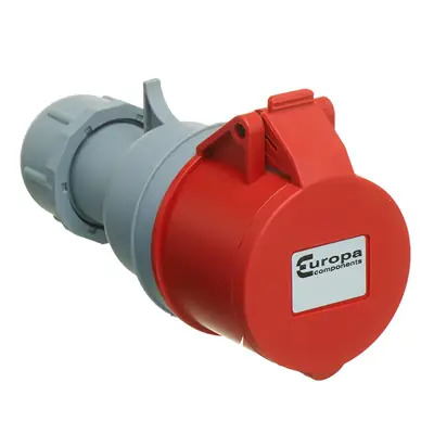 Read more on Europa IS165N | 415V 16A 3 Pole + N + E IP44 Mains In-Line Industrial Socket, Red