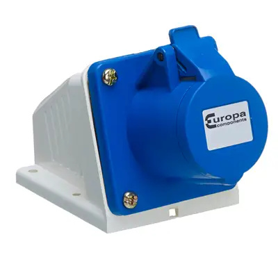 Read more on Europa ISS163P | 230V 16A 2 Pole + E IP44 Industrial Surface Socket, Blue