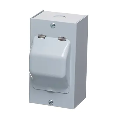 33703 Europa MEC2M | 2 Module IP40 Metal Enclosure with Lid