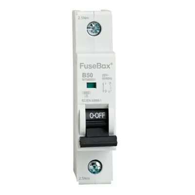 21675-2 Fusebox MT06B501 | 50A 6kA Type B Single Pole MCB