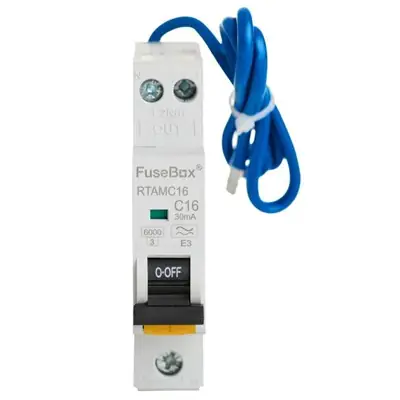 Read more on FuseBox RTAMB40 | 40A 30mA 6kA Type A B Curve Double Pole Mini RCBO