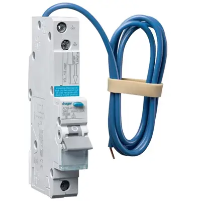 Read more on Hager ADB440U | 40A 30mA 10kA B Curve Type A Single Pole SP RCBO
