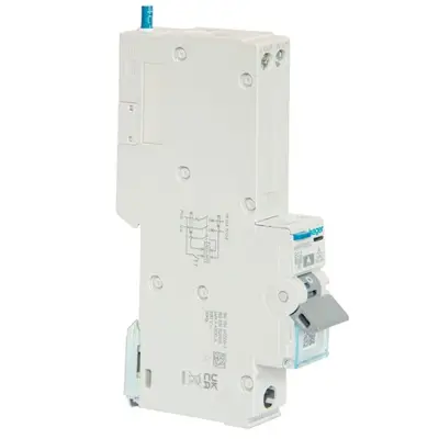 37241-2 Hager ARR932U | 32A 30mA 6kA 1 Module B Curve Type A Single Pole + Neutral SPN AFDD Combined RCBO