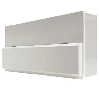 23653-2 Hager VML910CUSPDRK | 10 Way Dual RCD, Split Load, High Integrity Metal Clad Consumer Unit with SPD, 100A Switch Disconnector Incomer & Round Knockouts