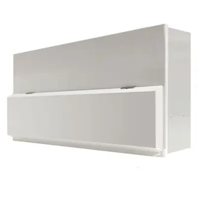 Hager VML914CUSPDRK | 14 Way Dual RCD, High Integrity Metal Clad Consumer Unit with Round Knockouts