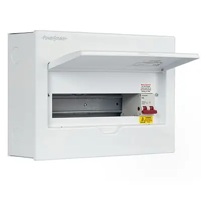 Read more on PowerBreaker PBPM16 | 16 Module Distribution Board 14 Free Ways Consumer Unit with 100A Mains Switch