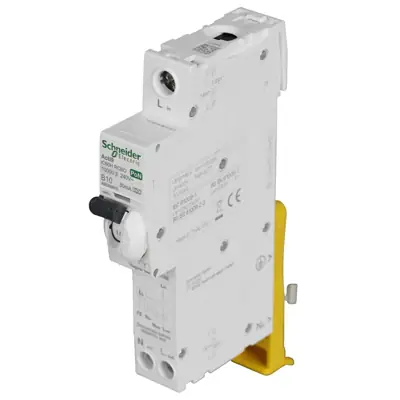 23247-2 Schneider Electric A9D56810 | Acti9 iC60H 10A 30mA 10kA Single Pole + Neutral SPN Type B RCBO