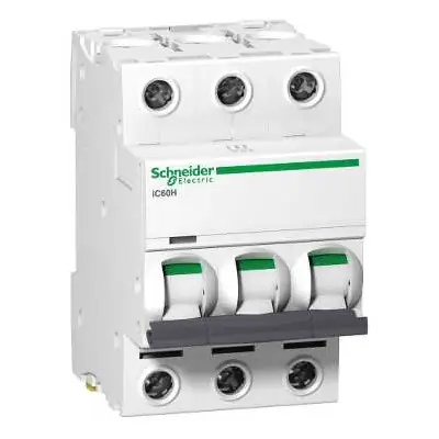 Read more on Schneider Electric A9F53332 | Acti 9 iC60H 32A 10kA 3 Pole Type B Miniature Circuit Breaker MCB Module, White