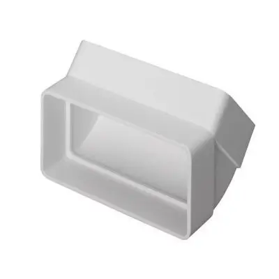 Read more on National Ventilation MONV226 | Monsoon 110x54mm Vertical 45 Degree Angle Bend for System 100, White