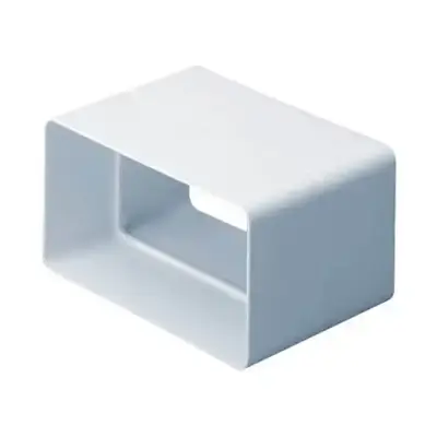 Read more on National Ventilation MONV235 | Monsoon 110x54mm Duct Connector for System 100, White